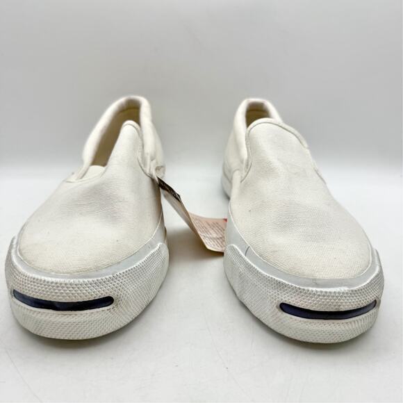Converse x Jack Purcell Mens Court Sneakers US 12 White Beige Canvas NWT main image 11